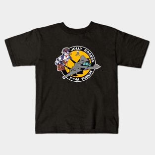 F-14 Tomcat - Jolly Rogers F14A Tomcat - WB Clean Style Kids T-Shirt